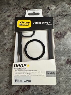 New Black and Clear OtterBox Defender Pro XT iPhone 16 Plus Case
